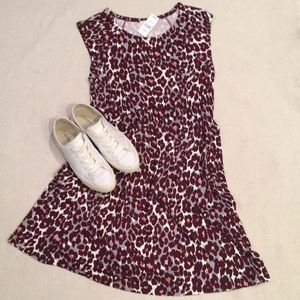 Loft Leopard Print Dress XS